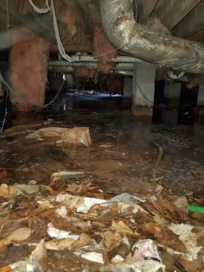 Crawl space flood assessment for Commercial Water Damage Restoration in Greece